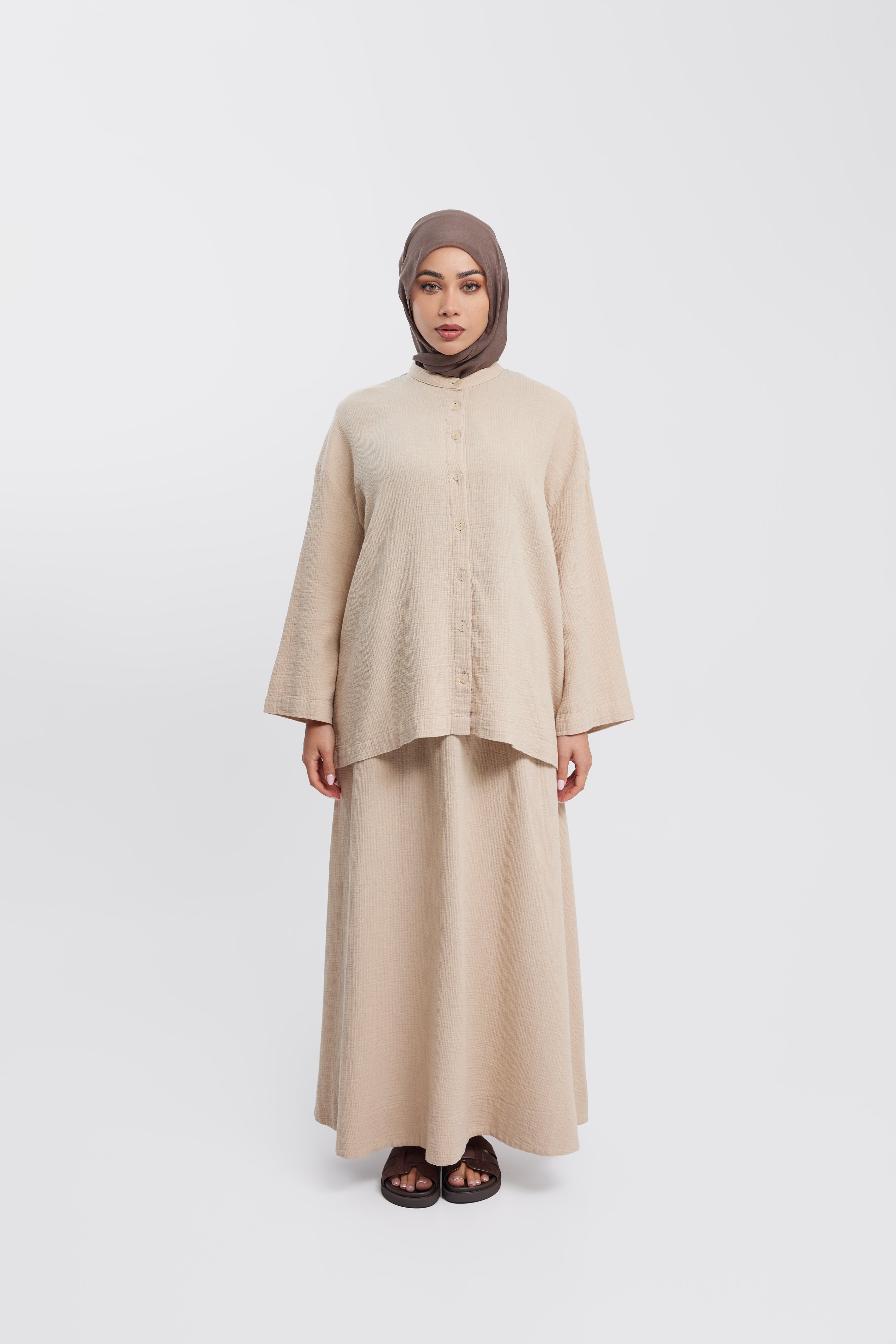 Waffle Cotton Blouse