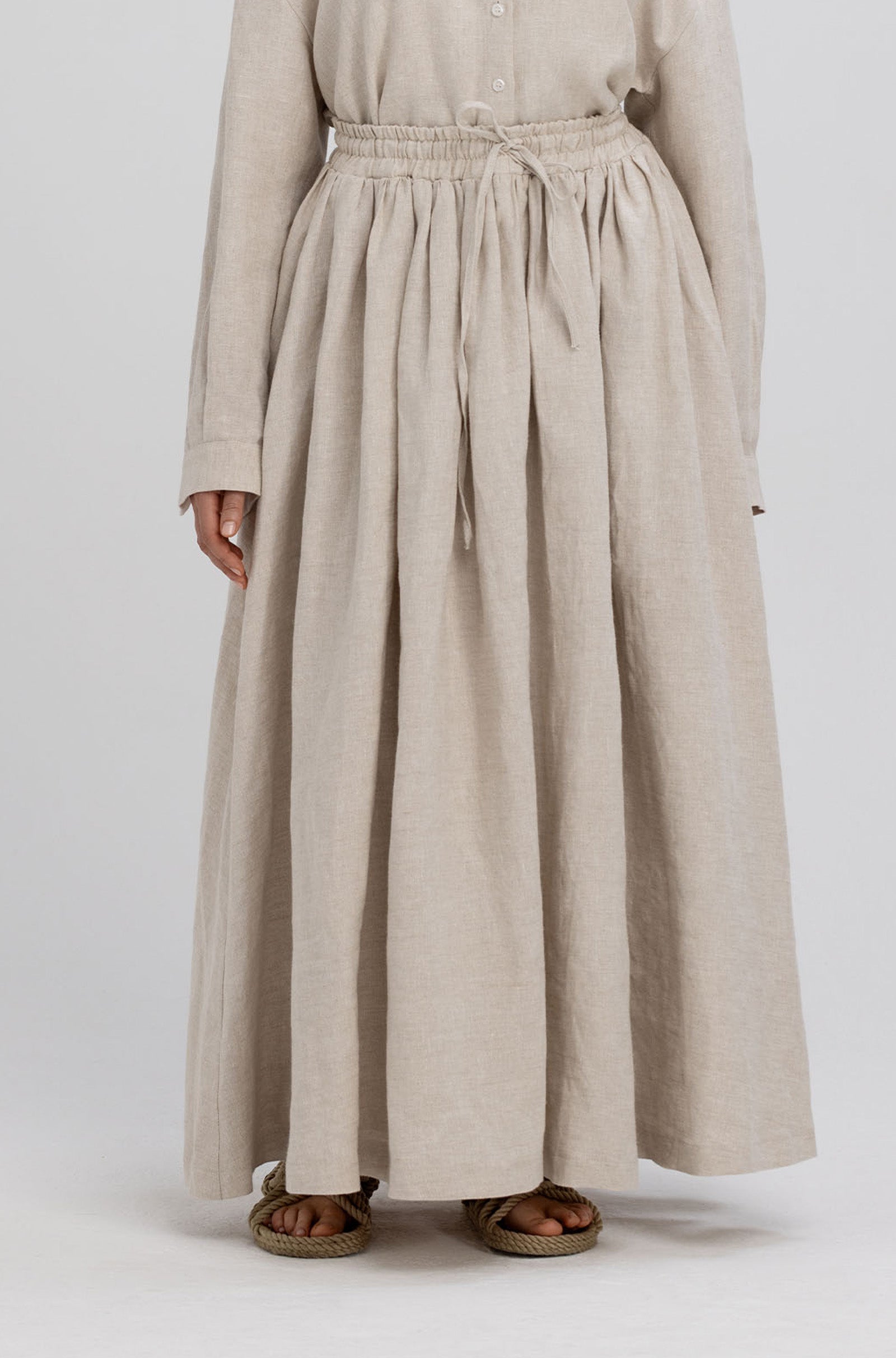 Linen Voluminous Skirt