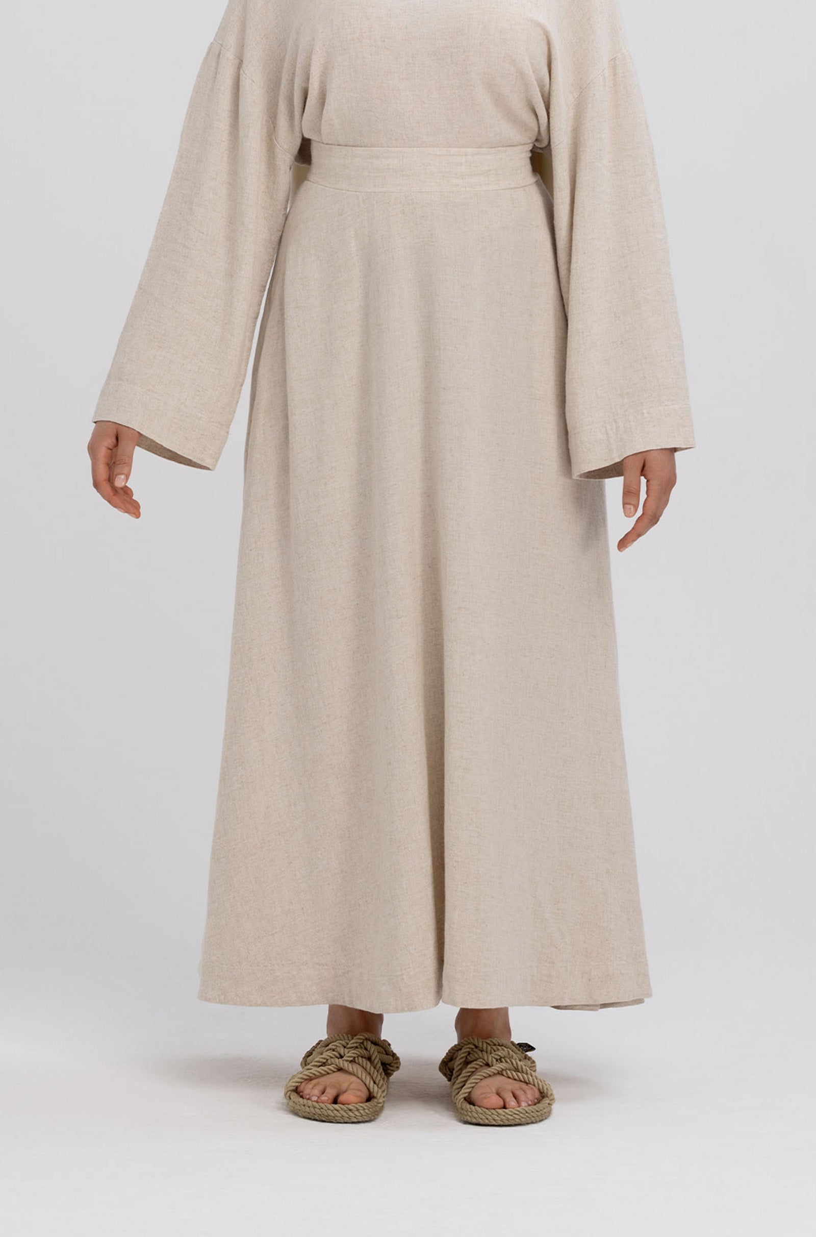 Linen A-line Skirt